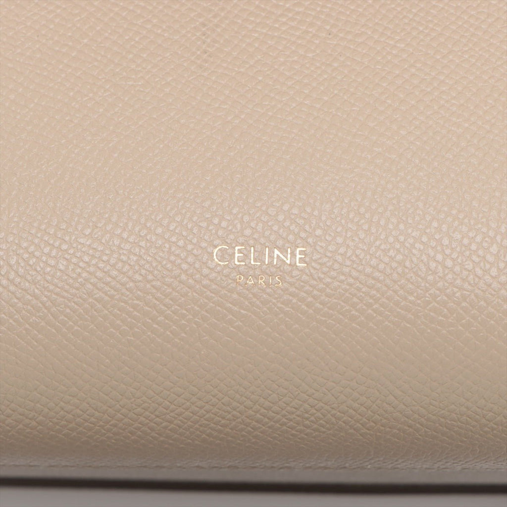 Second hand Céline Belt Bag Nano Grained Calfskin Leather 3 - Ways Tote Bag Beige - Tabita Bags