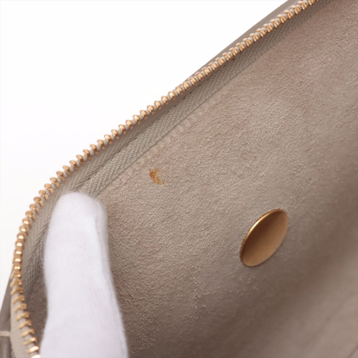 Second hand Céline Belt Bag Nano Grained Calfskin Leather 3 - Ways Tote Bag Check Beige - Tabita Bags