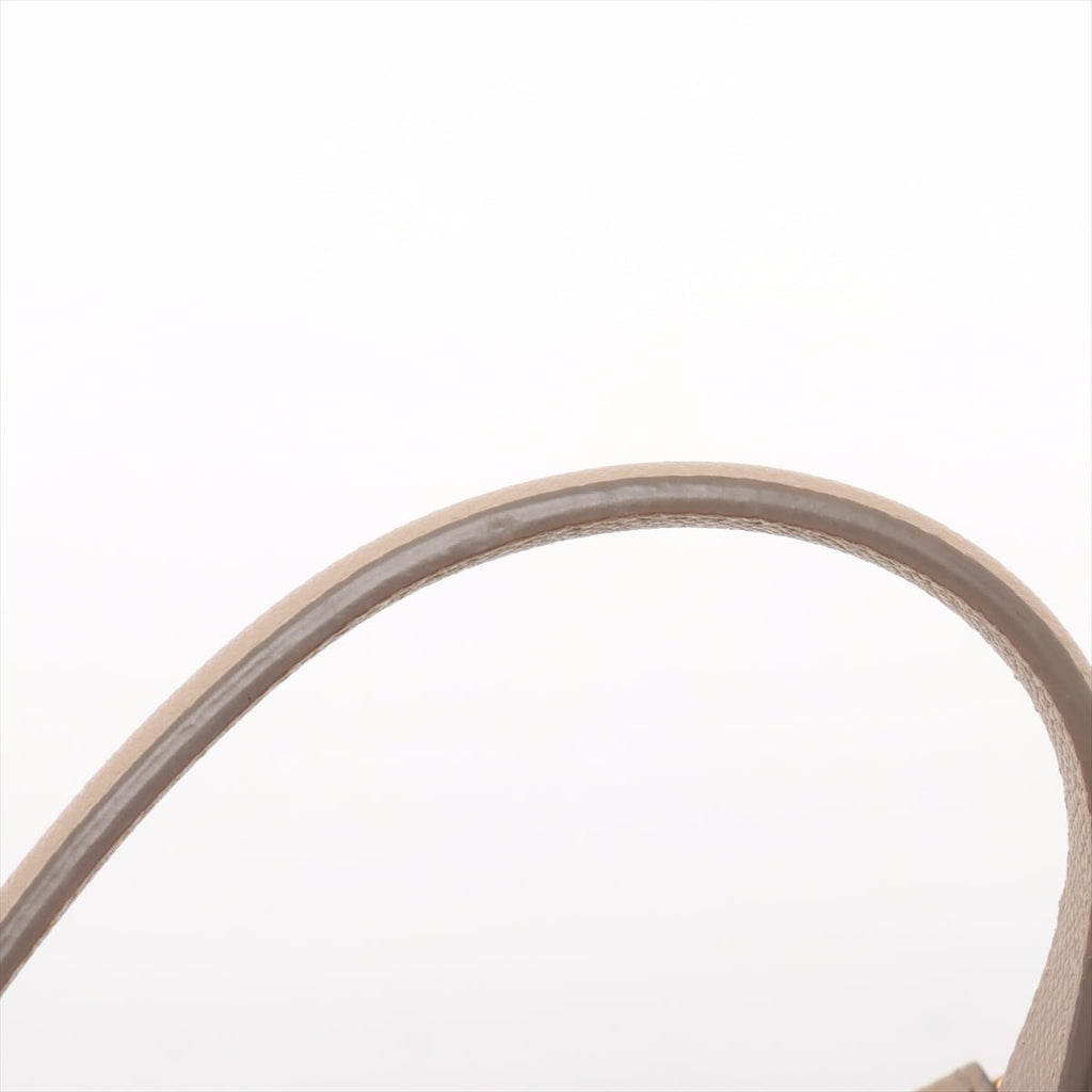 Second hand Céline Belt Bag Nano Grained Calfskin Leather 3 - Ways Tote Bag Check Beige - Tabita Bags