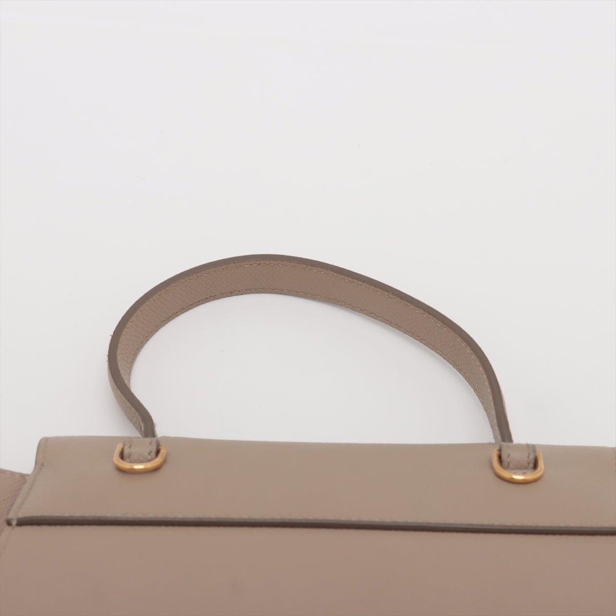 Second hand Céline Belt Bag Nano Grained Calfskin Leather 3 - Ways Tote Bag Check Beige - Tabita Bags