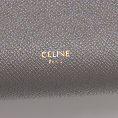 Second hand Céline Belt Bag Nano Grained Calfskin Leather 3 - Ways Tote Bag Grey - Tabita Bags