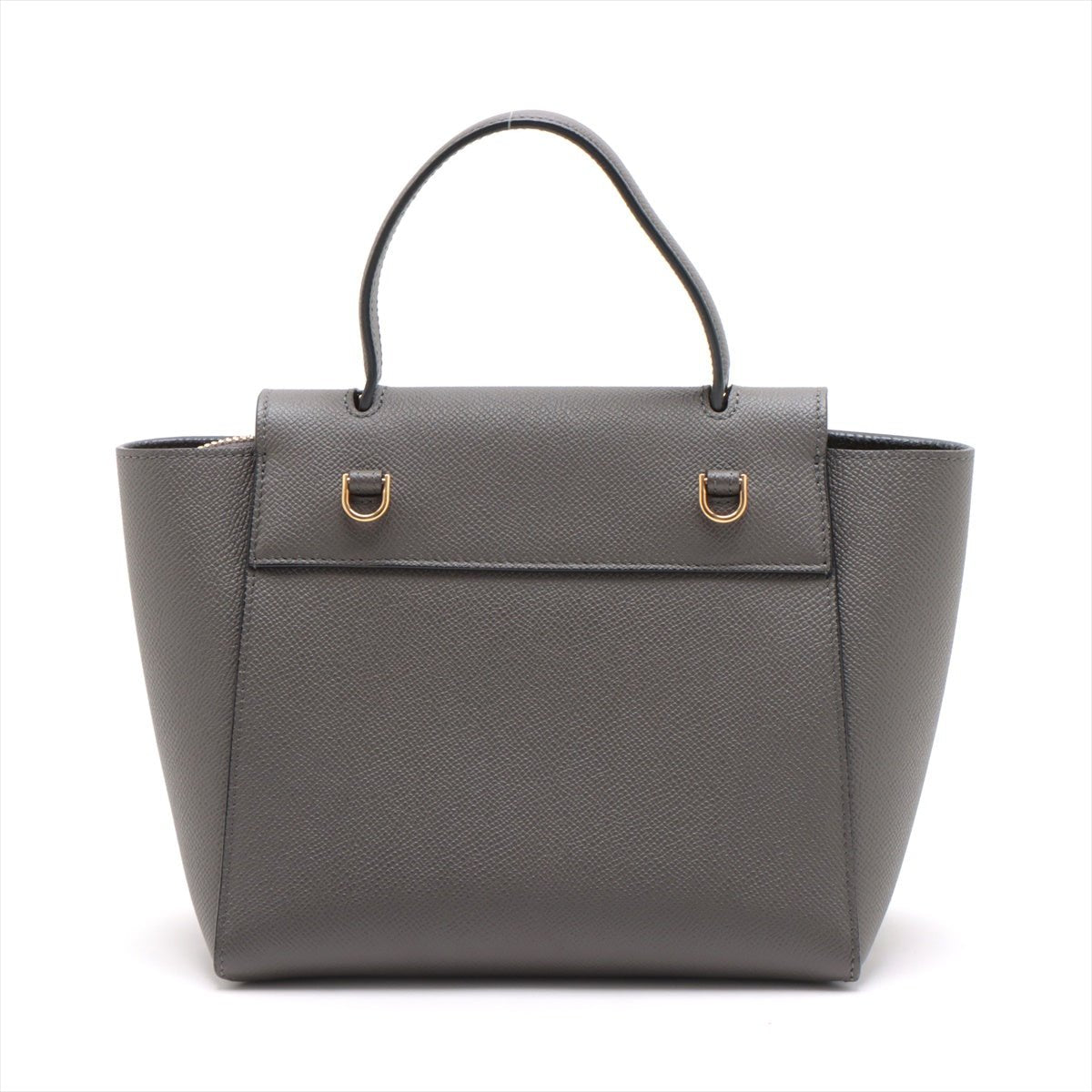 Second hand Céline Belt Bag Nano Grained Calfskin Leather 3 - Ways Tote Bag Grey - Tabita Bags