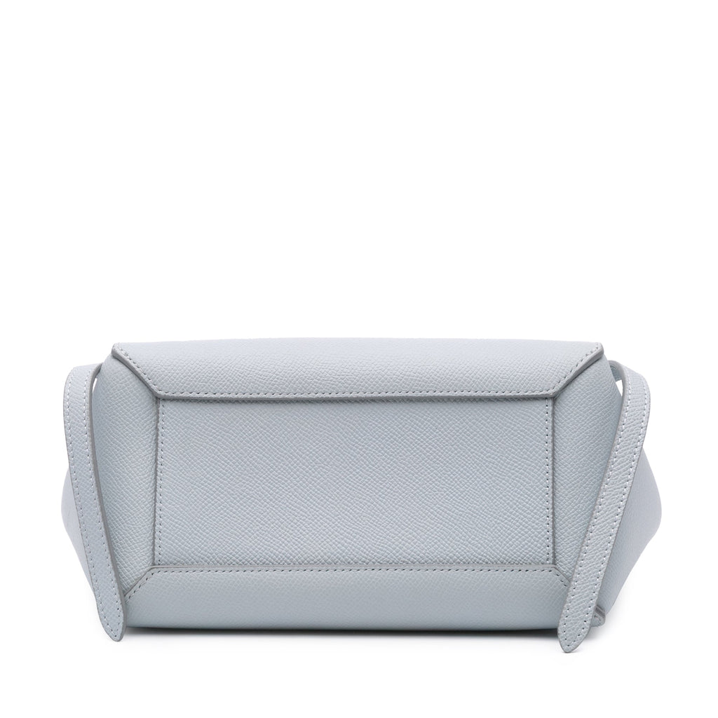 Second hand Céline Belt Bag Nano Grained Calfskin Leather 3 - Ways Tote Bag Grey - Tabita Bags