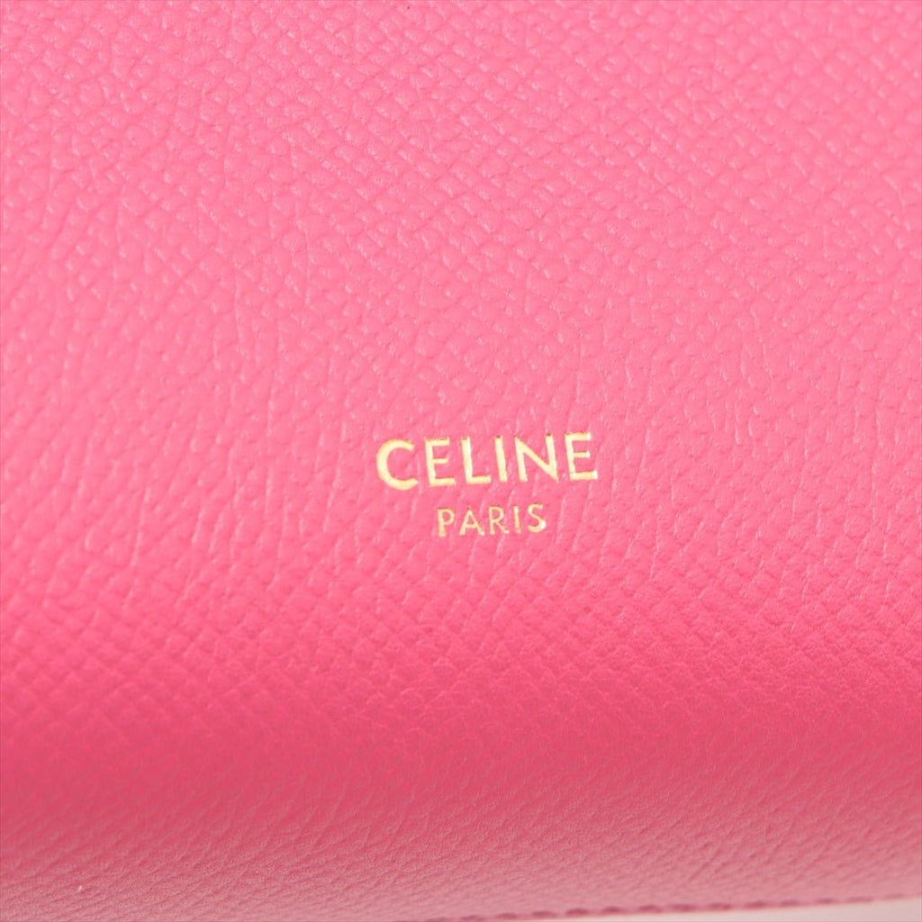 Second hand Céline Belt Bag Nano Grained Calfskin Leather 3 - Ways Tote Bag Pink - Tabita Bags