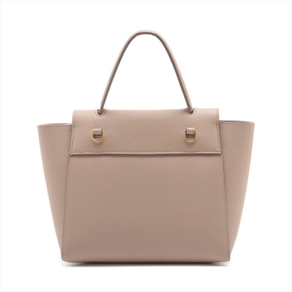 Second hand Céline Belt Bag Nano Grained Calfskin Leather 3-Ways Tote Bag Taupe - Tabita Bags