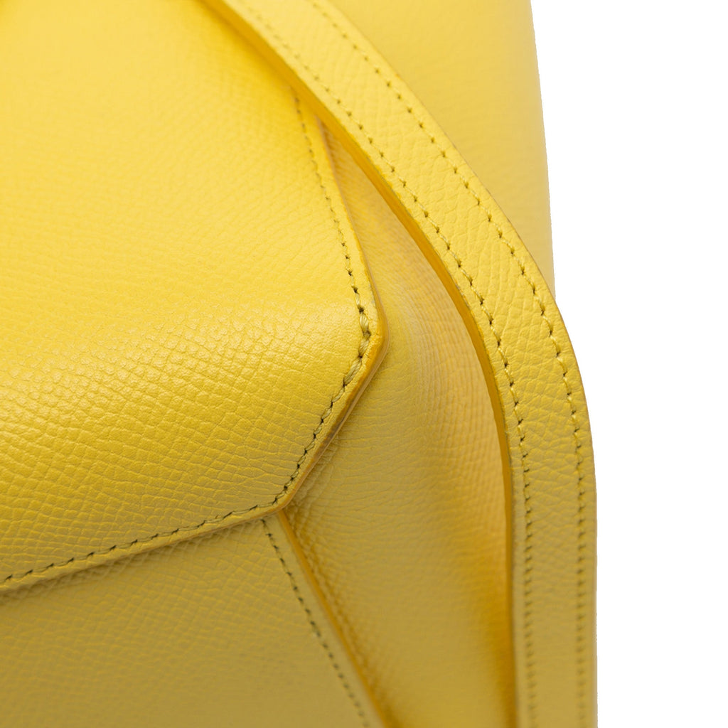 Second hand Céline Belt Bag Nano Grained Calfskin Leather 3 - Ways Tote Bag Yellow - Tabita Bags