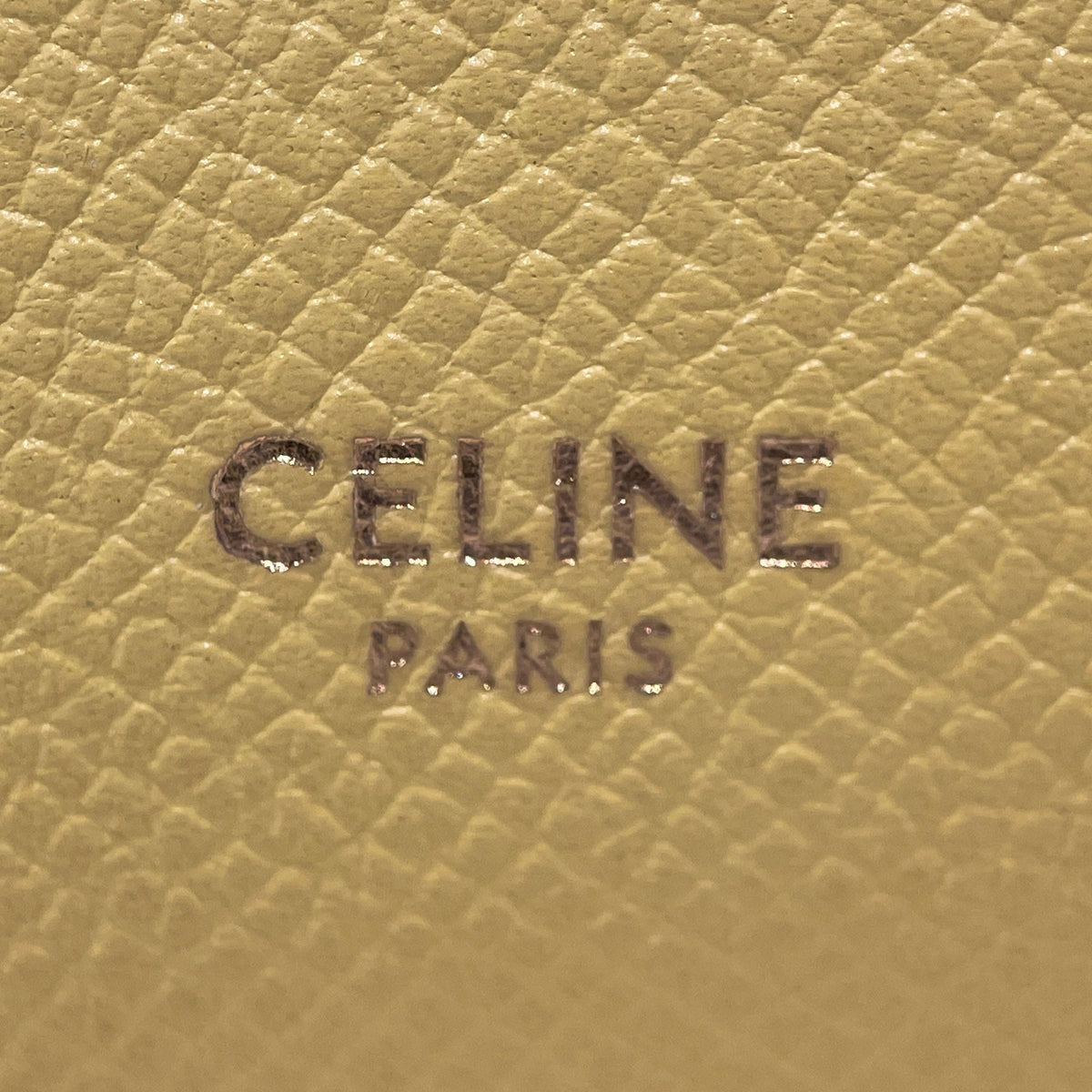 Second hand Céline Belt Bag Nano Grained Calfskin Leather 3 - Ways Tote Bag Yellow - Tabita Bags