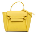 Second hand Céline Belt Bag Nano Grained Calfskin Leather 3 - Ways Tote Bag Yellow - Tabita Bags