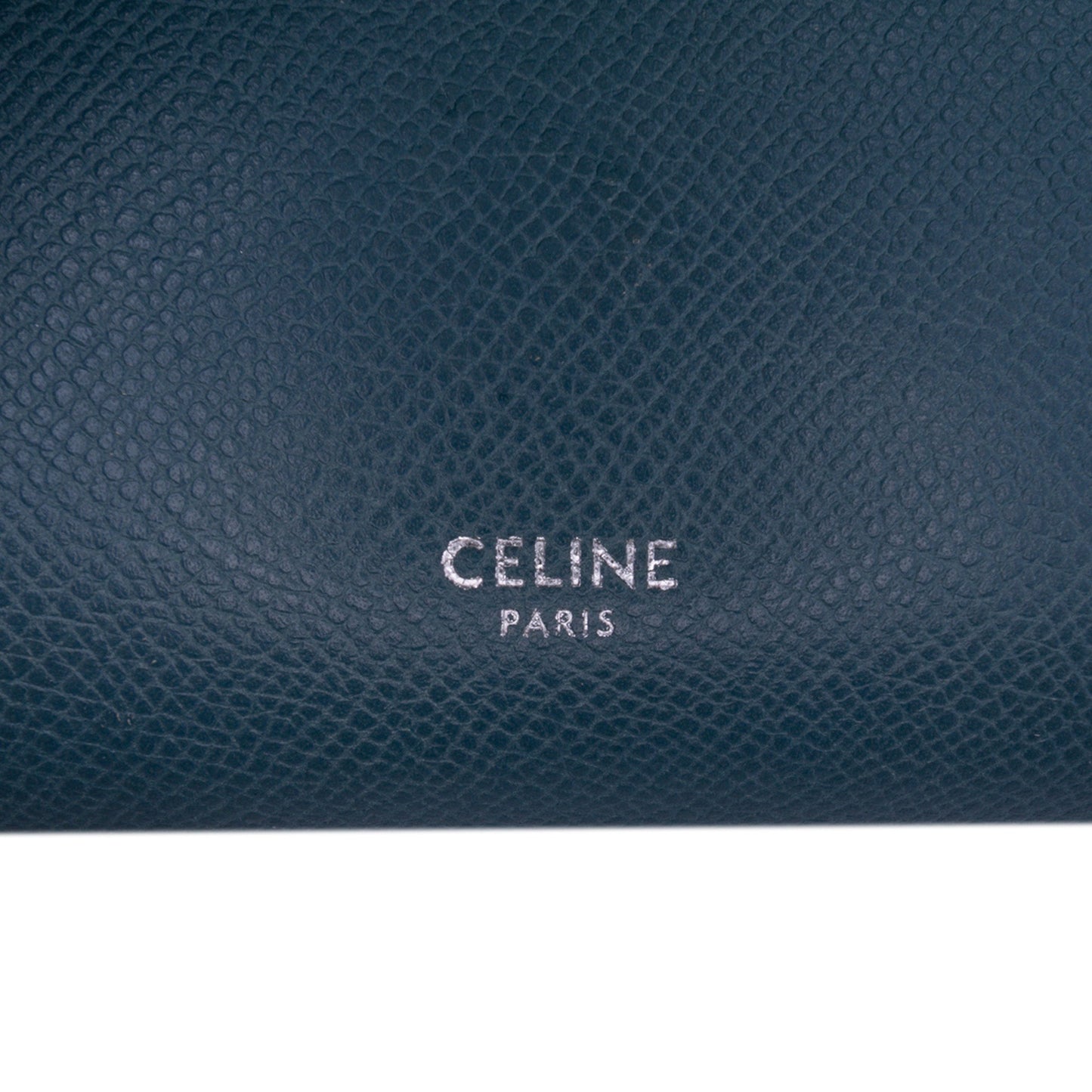 Second hand Céline Belt Bag Nano Grained Calfskin Leather Tote Handbag Blue - Tabita Bags
