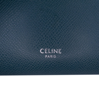 Second hand Céline Belt Bag Nano Grained Calfskin Leather Tote Handbag Blue - Tabita Bags