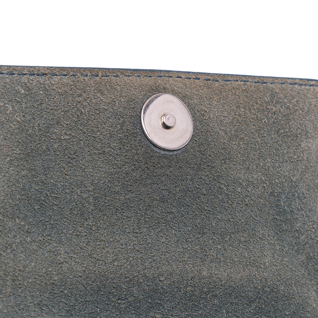 Second hand Céline Belt Bag Nano Grained Calfskin Leather Tote Handbag Blue - Tabita Bags