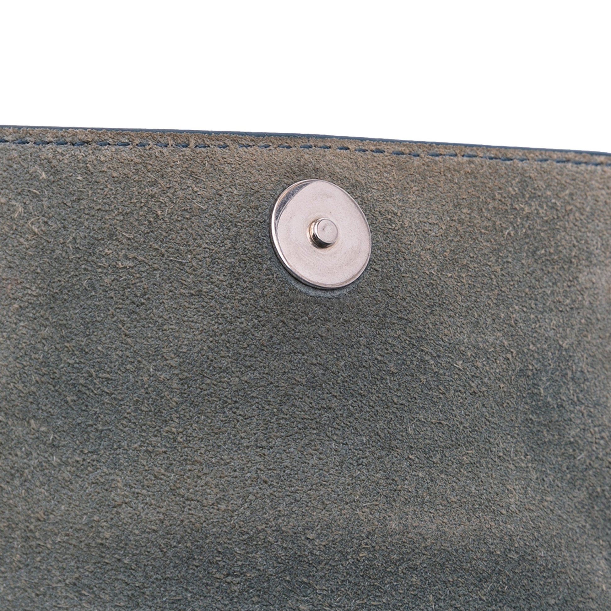 Second hand Céline Belt Bag Nano Grained Calfskin Leather Tote Handbag Blue - Tabita Bags