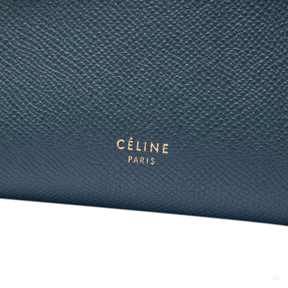 Second hand Céline Belt Bag Nano Grained Calfskin Leather Tote Handbag Blue - Tabita Bags