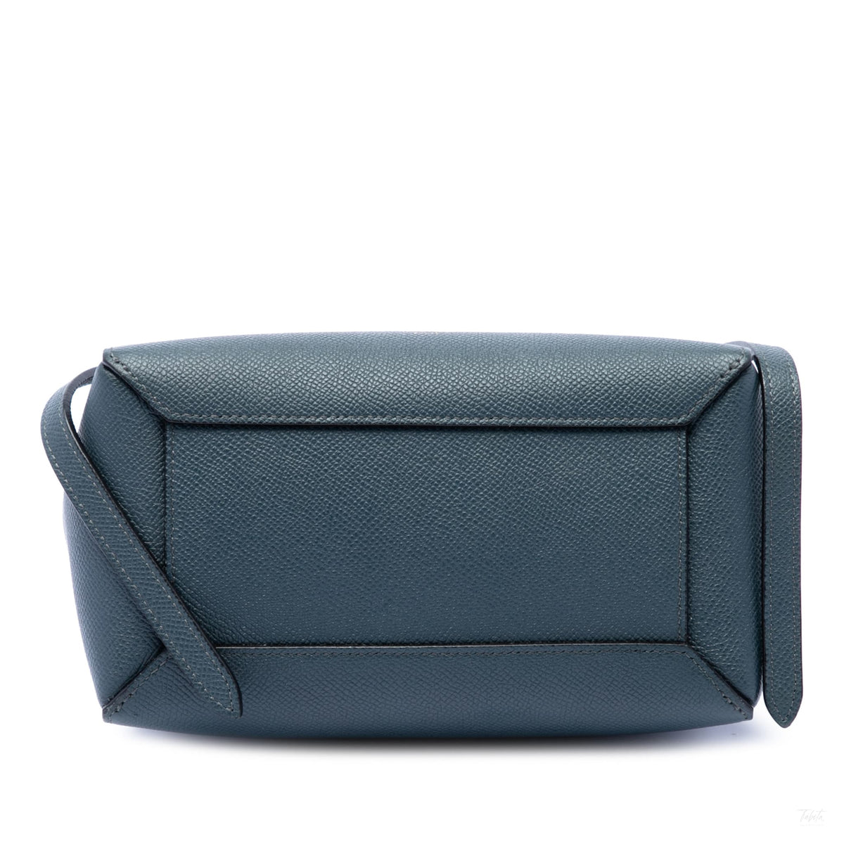 Second hand Céline Belt Bag Nano Grained Calfskin Leather Tote Handbag Blue - Tabita Bags