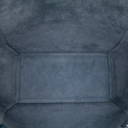 Second hand Céline Belt Bag Nano Grained Calfskin Leather Tote Handbag Blue - Tabita Bags