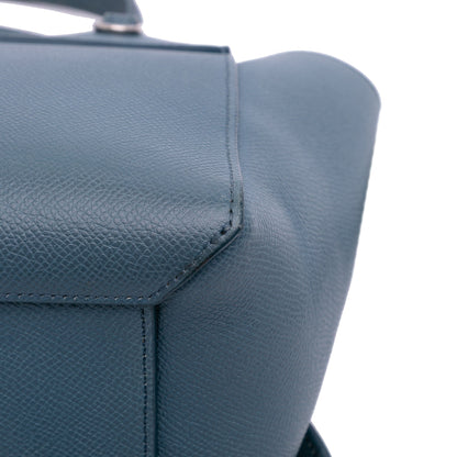 Second hand Céline Belt Bag Nano Grained Calfskin Leather Tote Handbag Blue - Tabita Bags