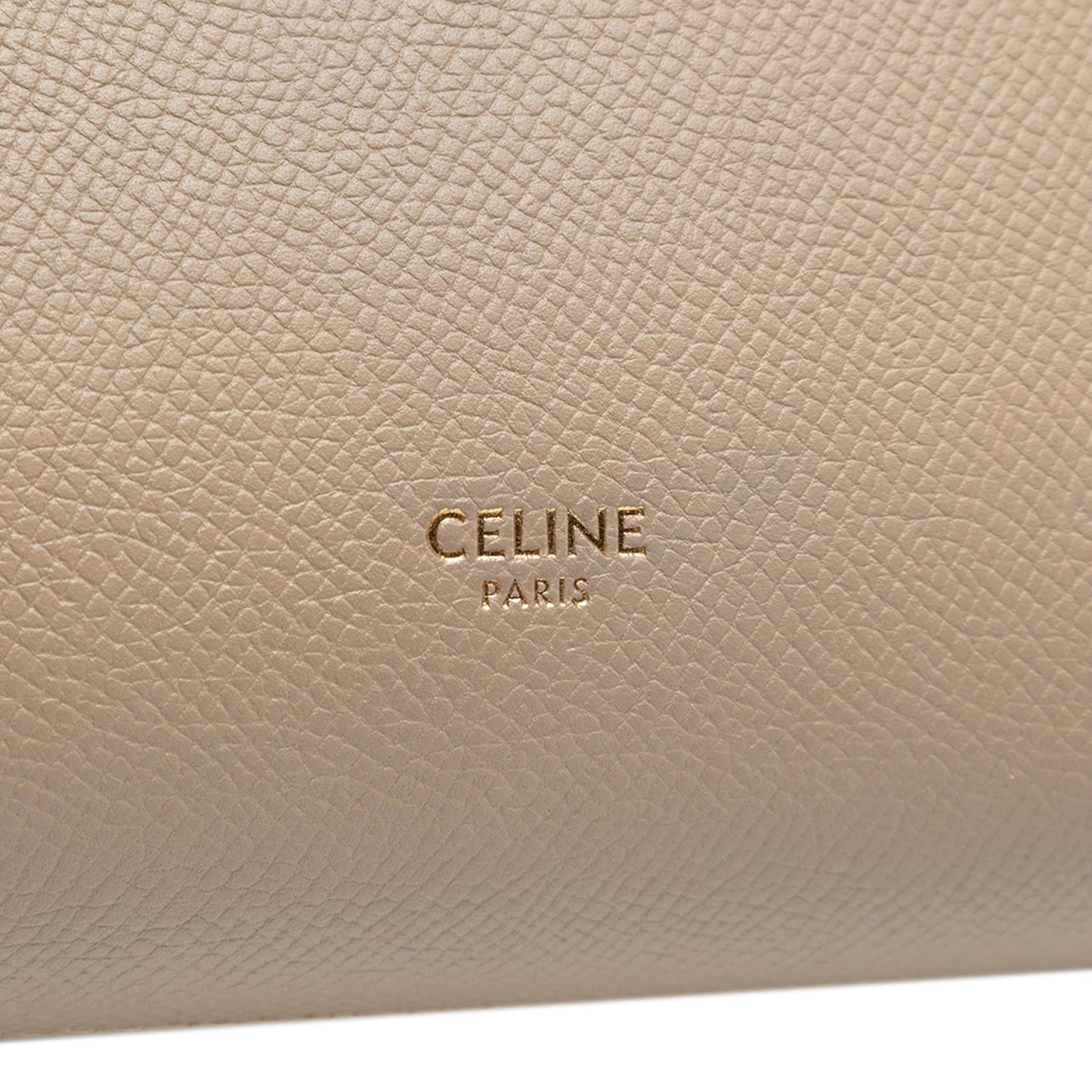 Second hand Céline Belt Bag Nano Grained Calfskin Leather Tote Handbag Brown - Tabita Bags