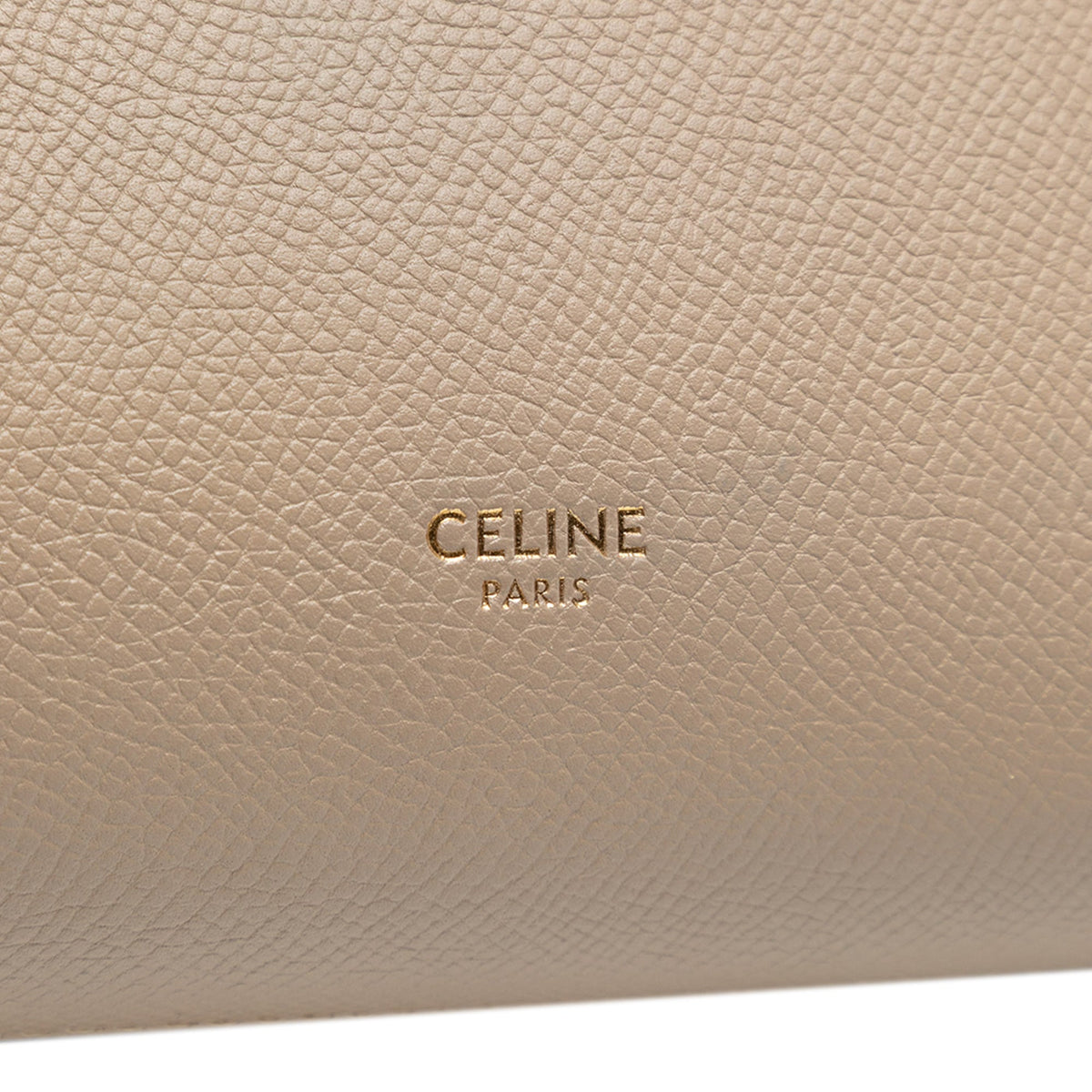 Second hand Céline Belt Bag Nano Grained Calfskin Leather Tote Handbag Brown - Tabita Bags