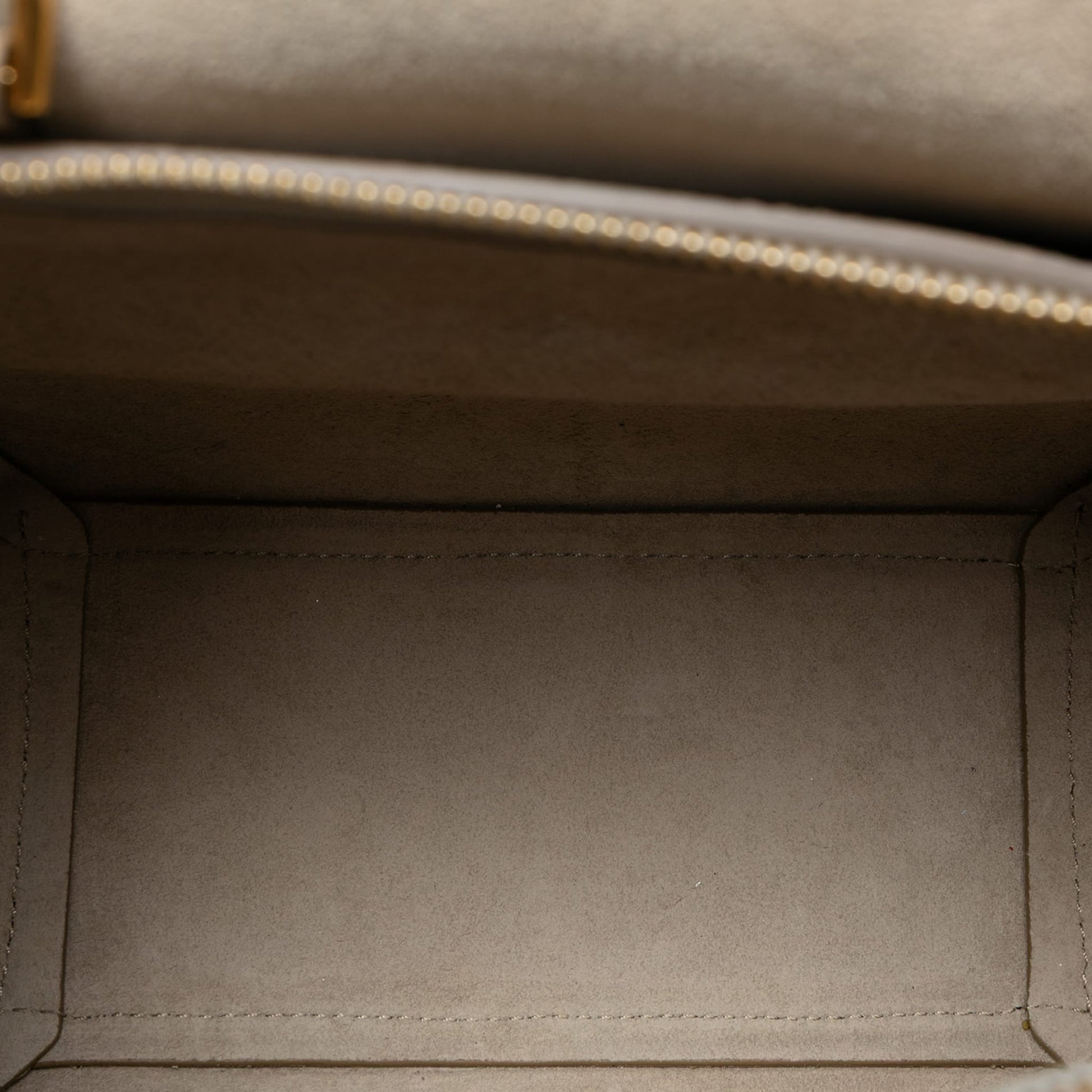 Second hand Céline Belt Bag Nano Grained Calfskin Leather Tote Handbag Brown - Tabita Bags