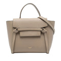 Second hand Céline Belt Bag Nano Grained Calfskin Leather Tote Handbag Brown - Tabita Bags