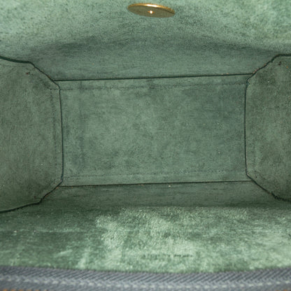 Second hand Céline Belt Bag Nano Grained Calfskin Leather Tote Handbag Green - Tabita Bags