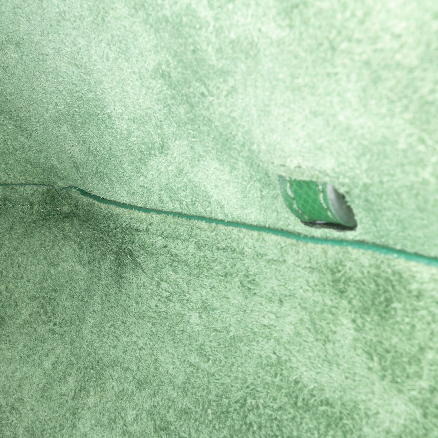 Second hand Céline Belt Bag Nano Grained Calfskin Leather Tote Handbag Green - Tabita Bags