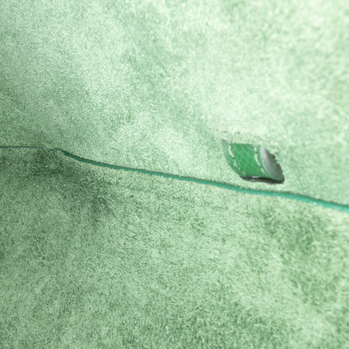 Second hand Céline Belt Bag Nano Grained Calfskin Leather Tote Handbag Green - Tabita Bags