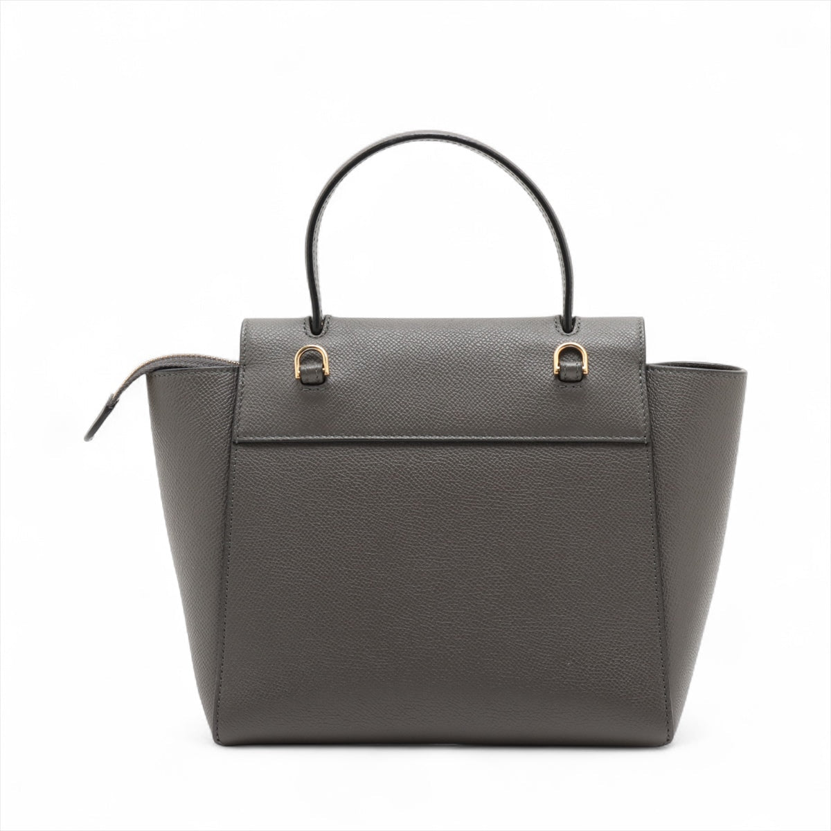 Second hand Céline Belt Bag Nano Grained Calfskin Leather Tote Handbag Grey - Tabita Bags