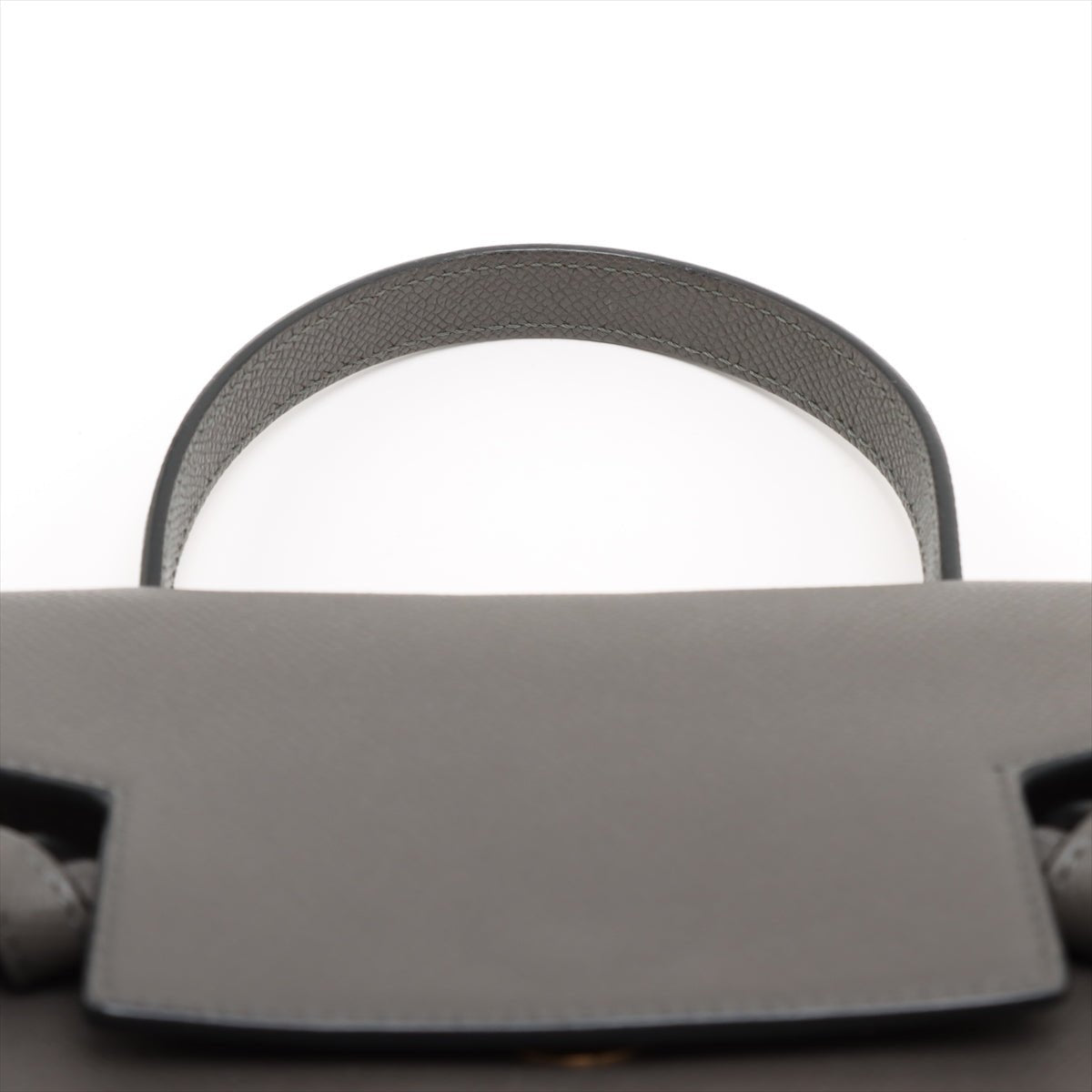 Second hand Céline Belt Bag Nano Grained Calfskin Leather Tote Handbag Grey - Tabita Bags