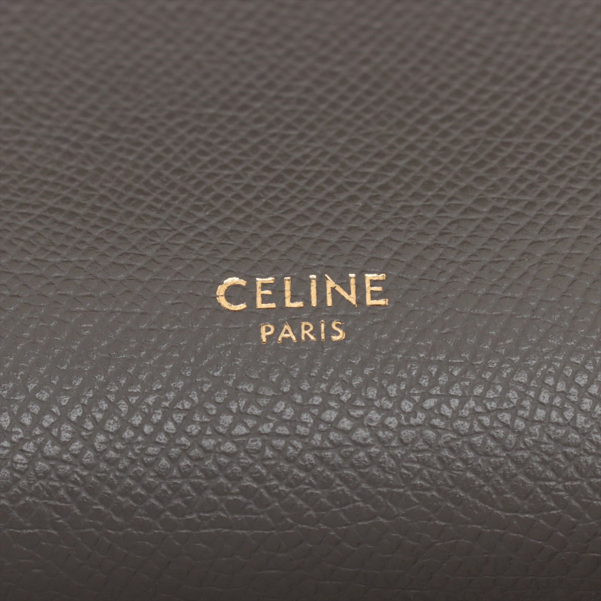 Second hand Céline Belt Bag Nano Grained Calfskin Leather Tote Handbag Grey - Tabita Bags