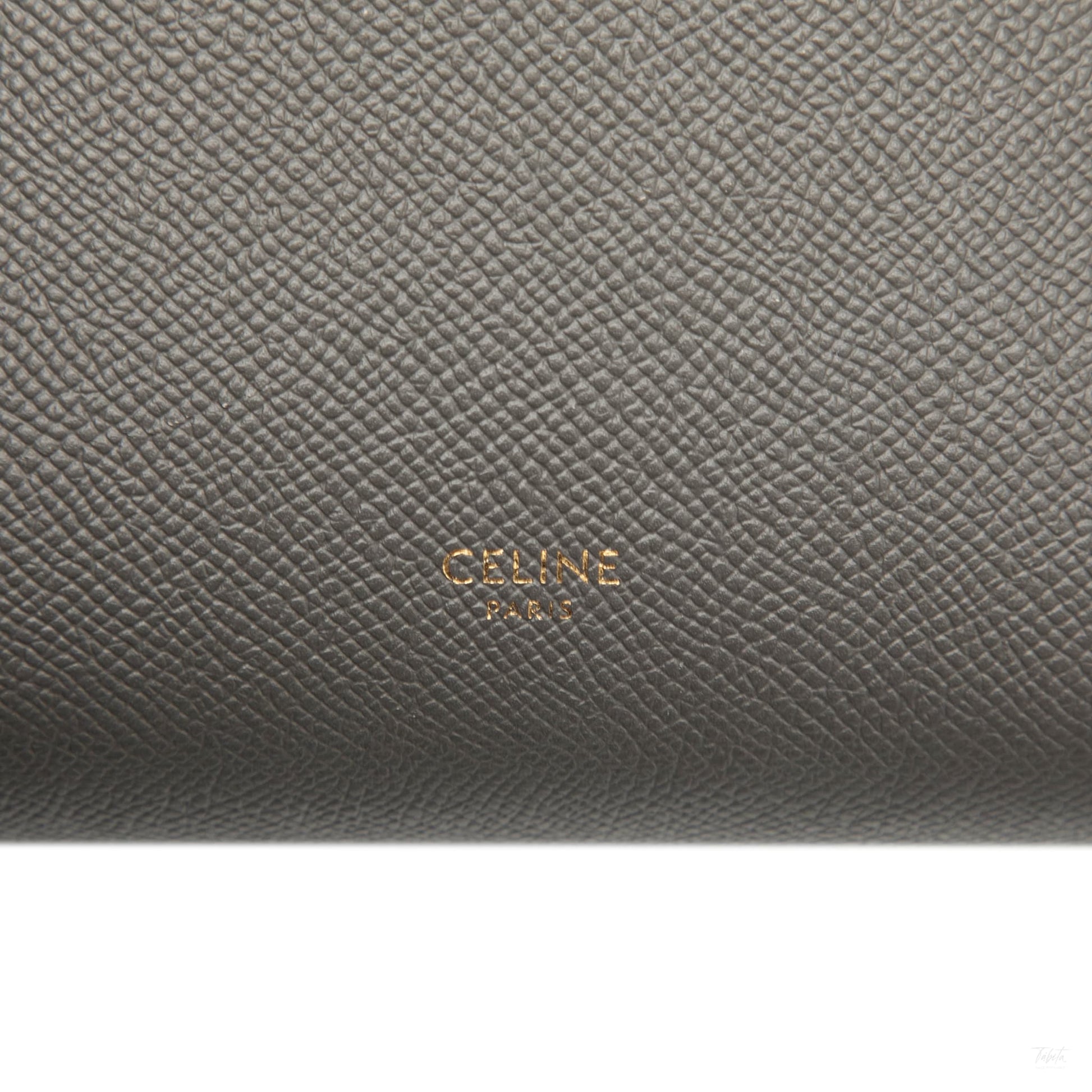 Second hand Céline Belt Bag Nano Grained Calfskin Leather Tote Handbag Grey - Tabita Bags