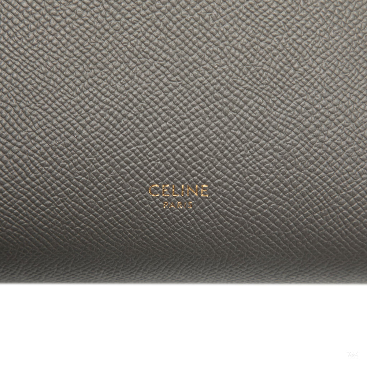 Second hand Céline Belt Bag Nano Grained Calfskin Leather Tote Handbag Grey - Tabita Bags