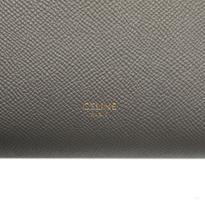 Second hand Céline Belt Bag Nano Grained Calfskin Leather Tote Handbag Grey - Tabita Bags
