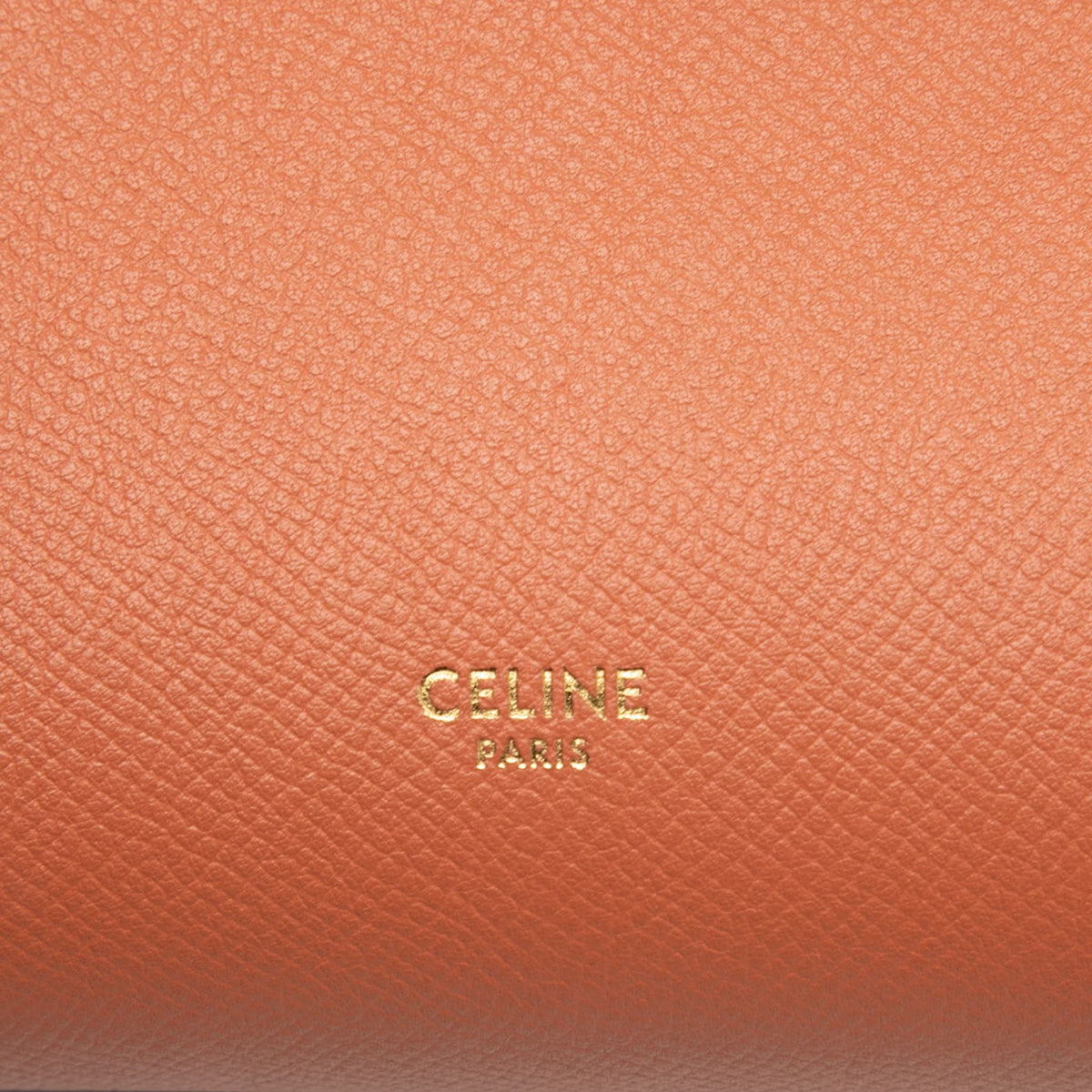 Second hand Céline Belt Bag Nano Grained Calfskin Leather Tote Handbag Orange - Tabita Bags