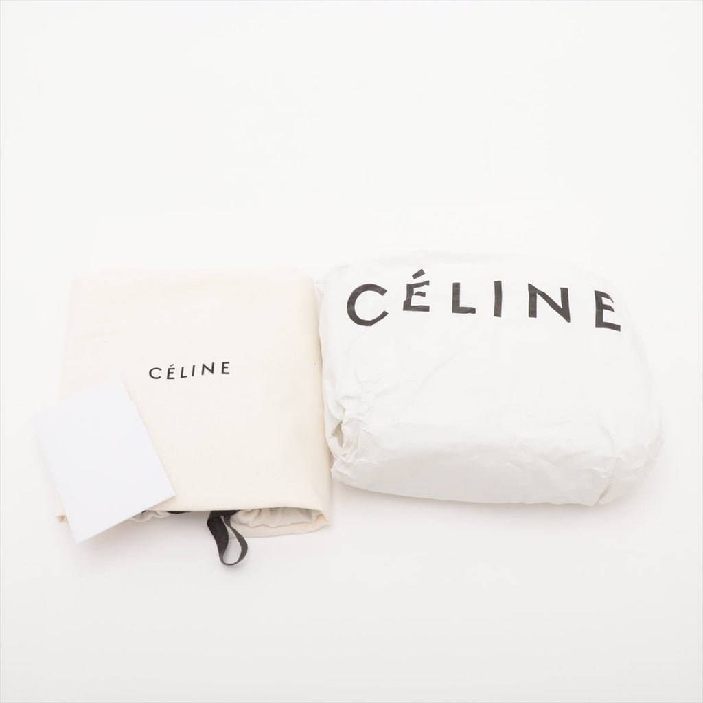Second hand Céline Luggage Nano Drummed Calfskin Leather 2 - Ways Tote Bag Black - Tabita Bags
