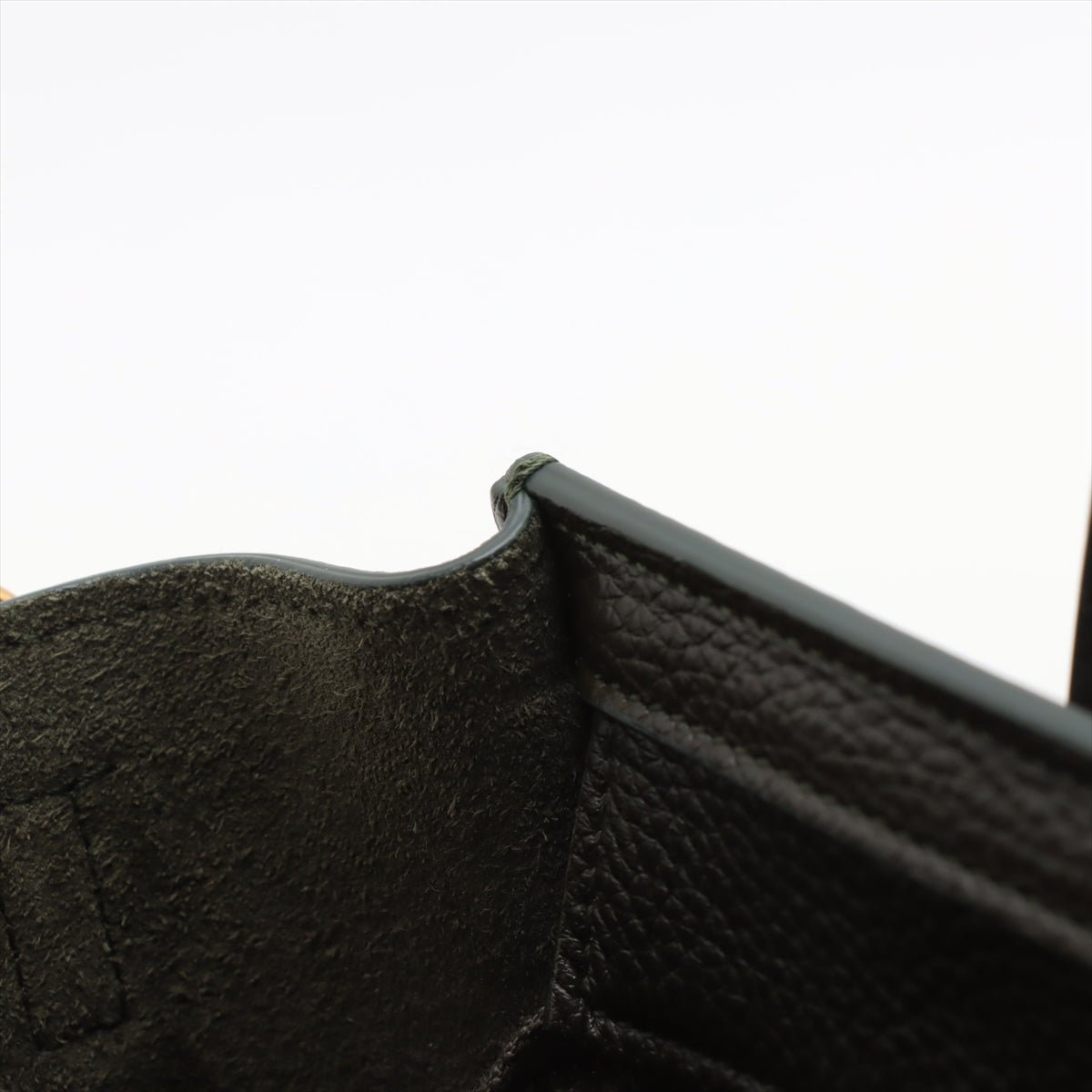 Second hand Céline Luggage Nano Drummed Calfskin Leather 2 - Ways Tote Crossbody Military Green - Tabita Bags