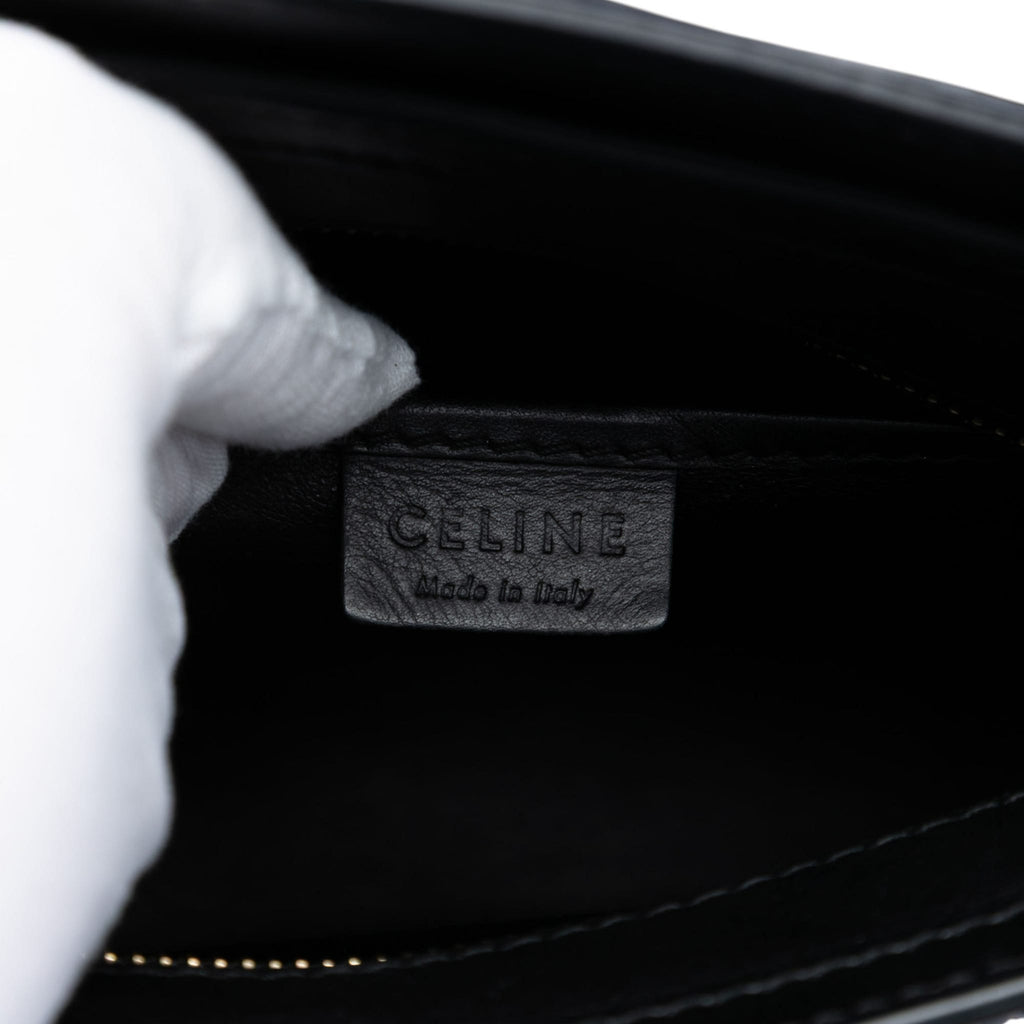 Second hand Céline Luggage Nano Drummed Calfskin Leather Tote Crossbody Brown - Tabita Bags