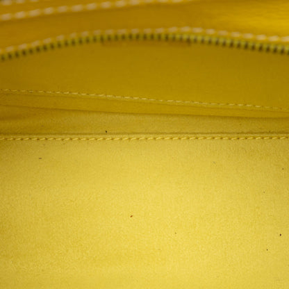 Second hand Céline Luggage Nano Drummed Calfskin Leather Tote Crossbody Yellow - Tabita Bags