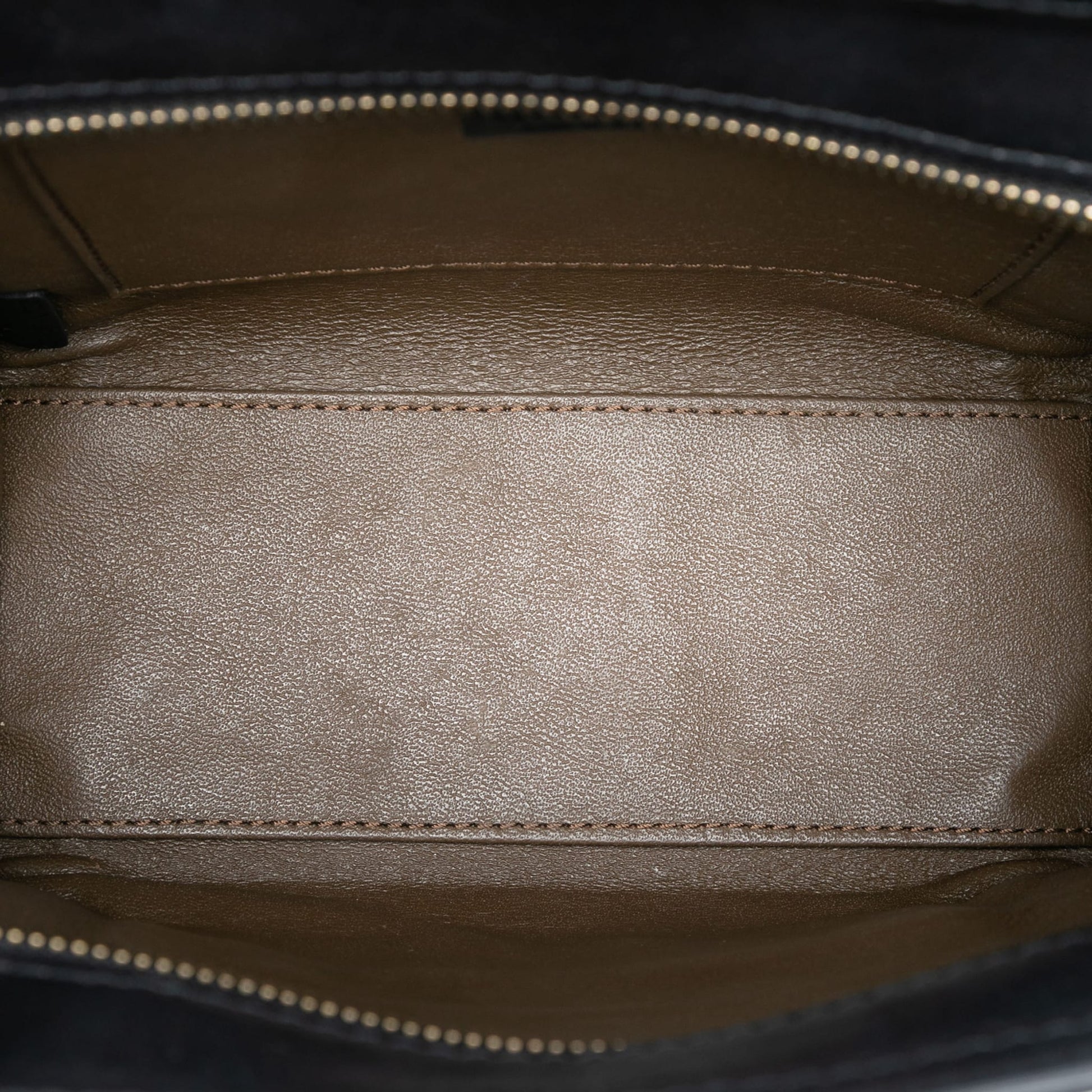 Second hand Céline Luggage Nano Nubuck and Drummed Calfskin Leather Tote Handbag Blue - Tabita Bags