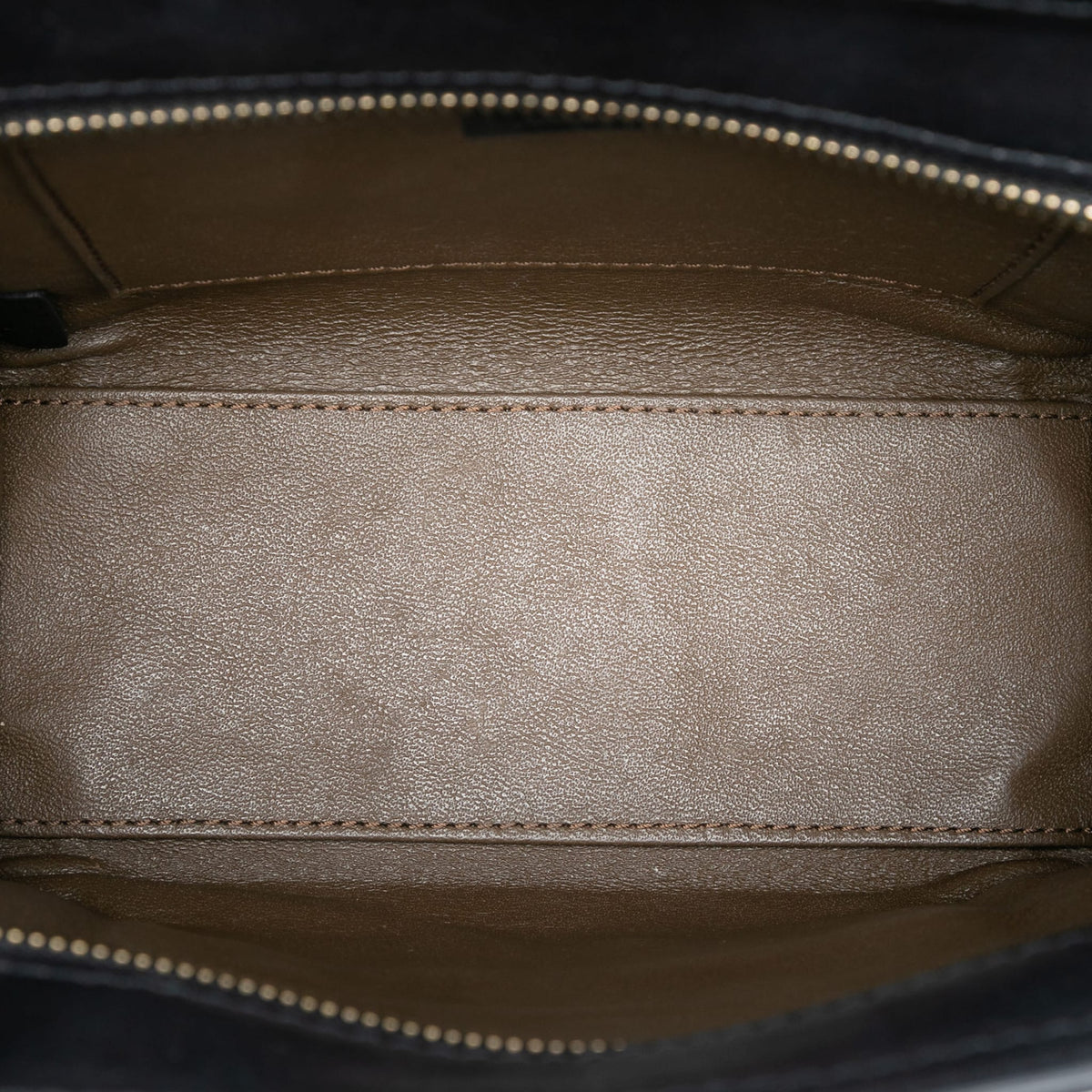 Second hand Céline Luggage Nano Nubuck and Drummed Calfskin Leather Tote Handbag Blue - Tabita Bags