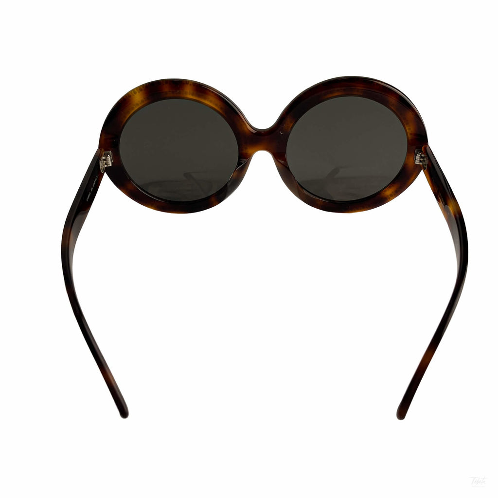 Second hand Céline Swarovski Crystal Acetate ORO Sunglasses Brown - Tabita Bags