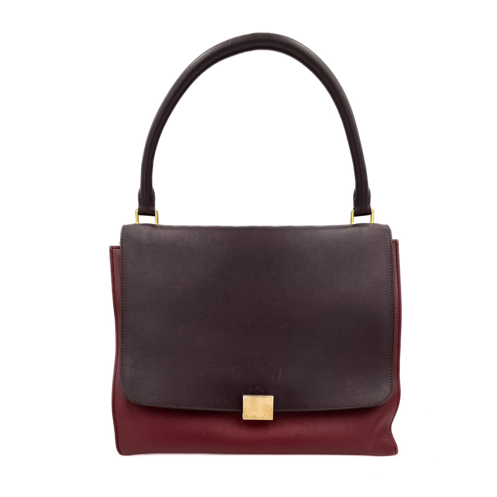 Céline Trapeze Grand sac à main en cuir tricolore Tabita Bags