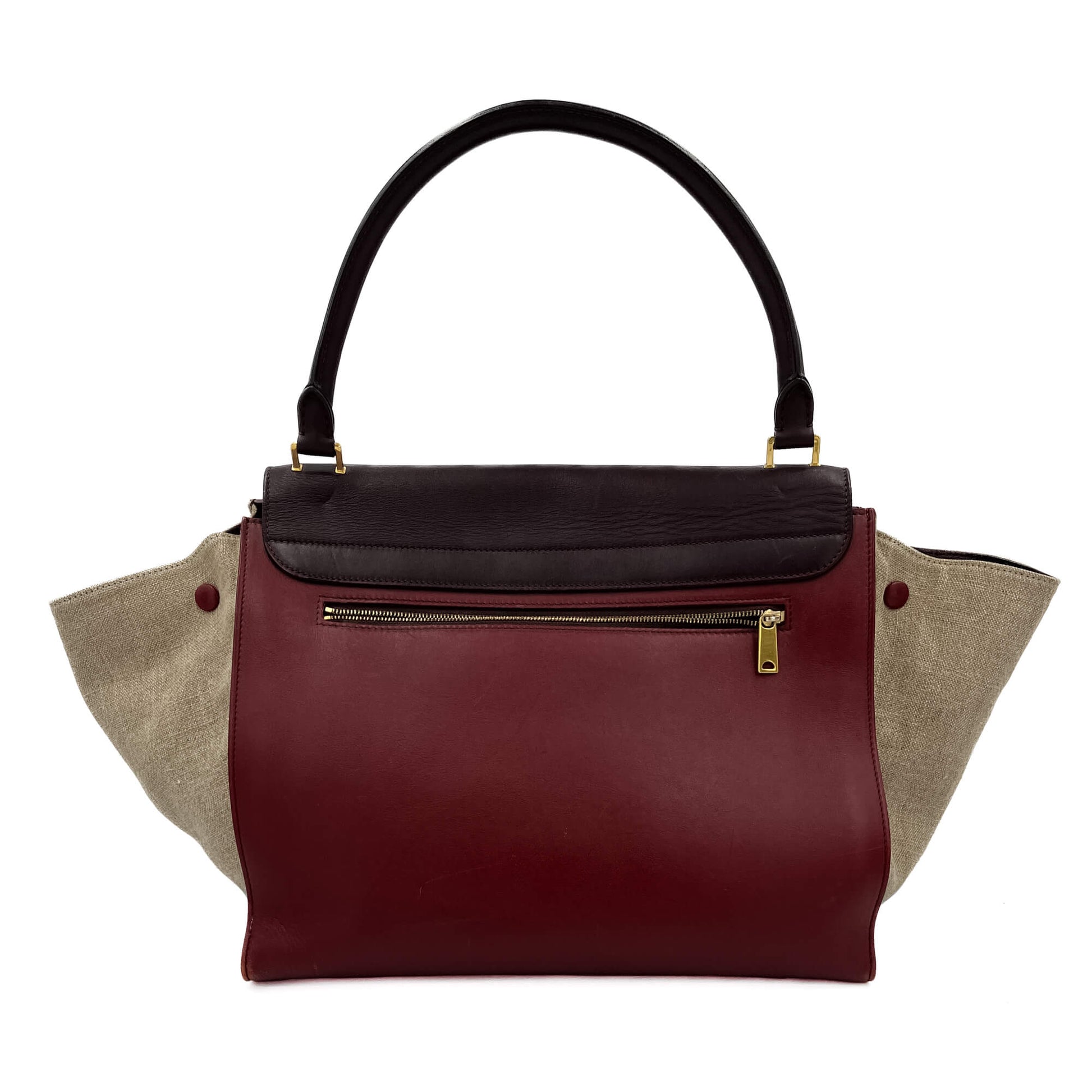 Second hand Céline Trapeze Large Leather Top - handle Bag tricolour - Tabita Bags