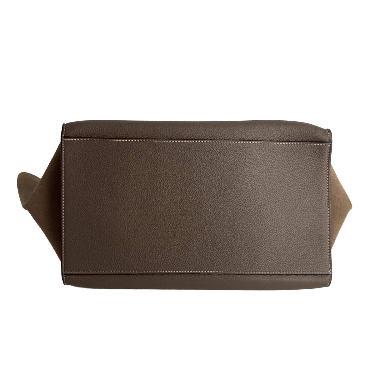 Second hand Céline Trapeze Large Leather Top-handle Handbag Beige - Tabita Bags