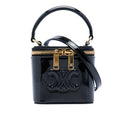 Second hand Céline Triomphe Mini Patent Leather Vanity Case Handbag Black - Tabita Bags