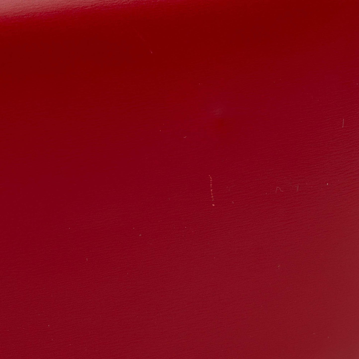 Second hand Céline Triomphe Teen Shiny Calfskin Leather Flap Crossbody Red - Tabita Bags