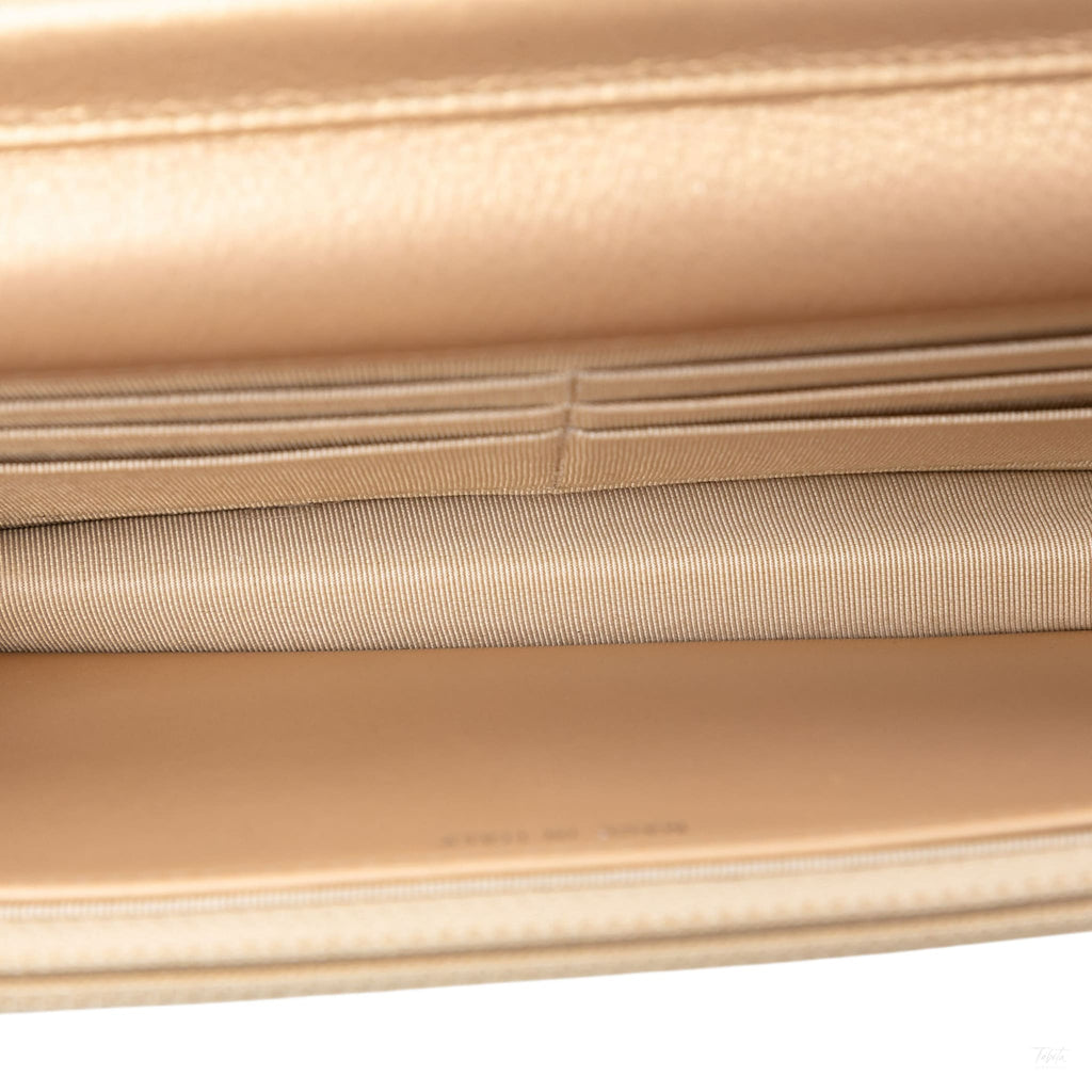 Second hand Chanel 2.55 Reissue Aged Calfskin Leather Lucky Charms Wallet on Chain Clutch Beige - Tabita Bags
