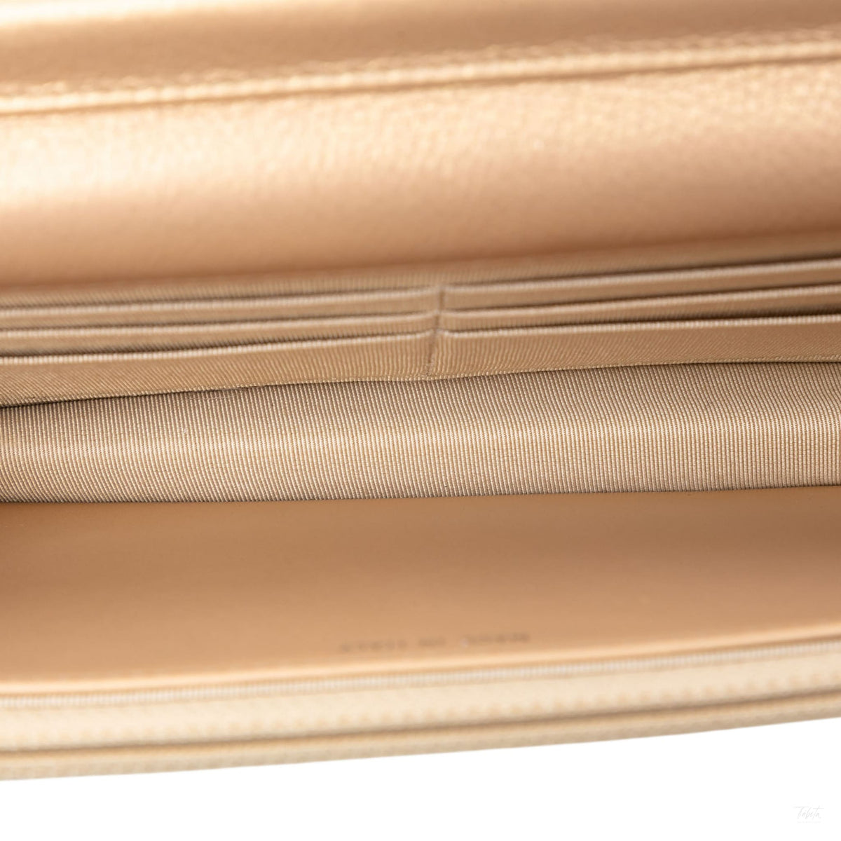 Second hand Chanel 2.55 Reissue Aged Calfskin Leather Lucky Charms Wallet on Chain Clutch Beige - Tabita Bags