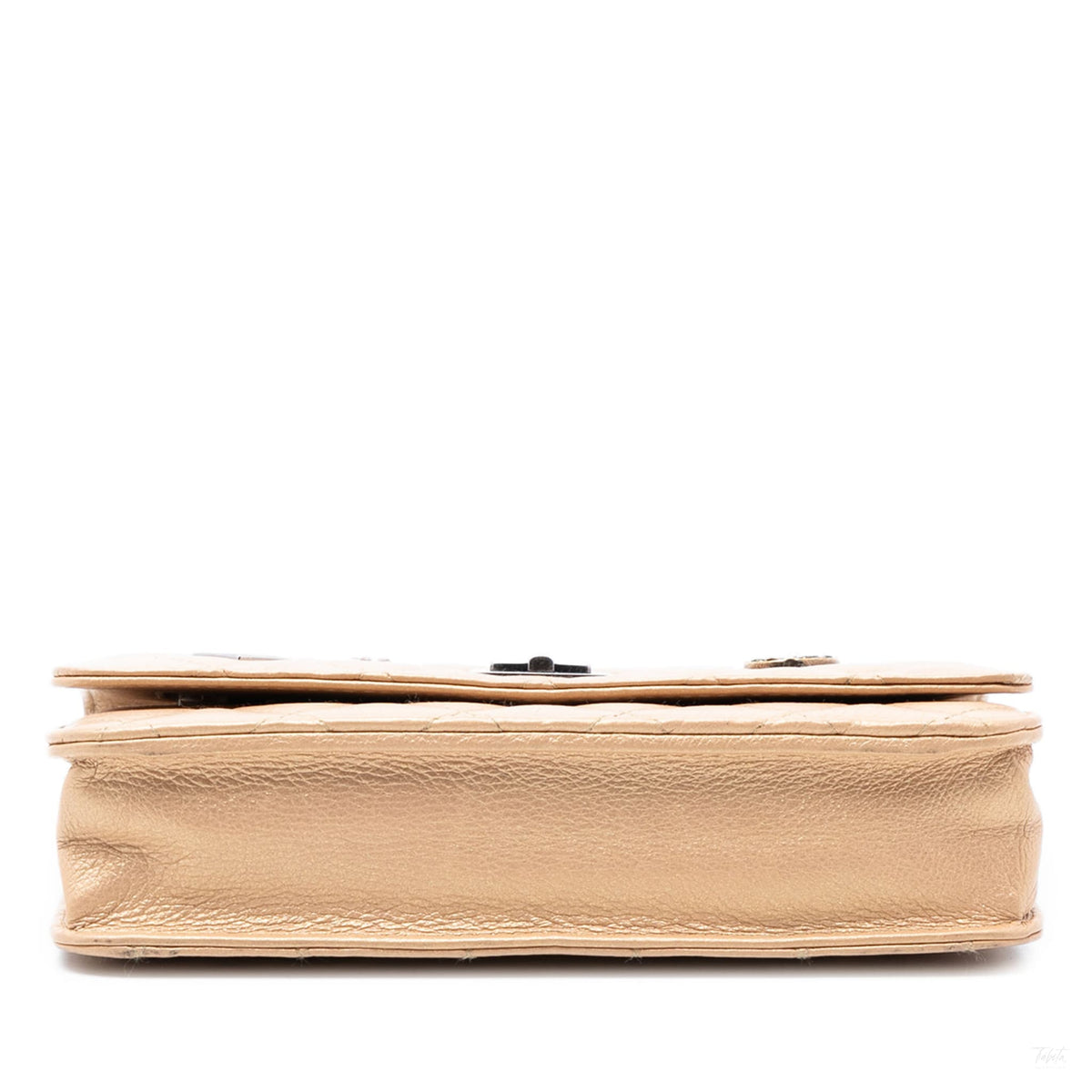 Second hand Chanel 2.55 Reissue Aged Calfskin Leather Lucky Charms Wallet on Chain Clutch Beige - Tabita Bags
