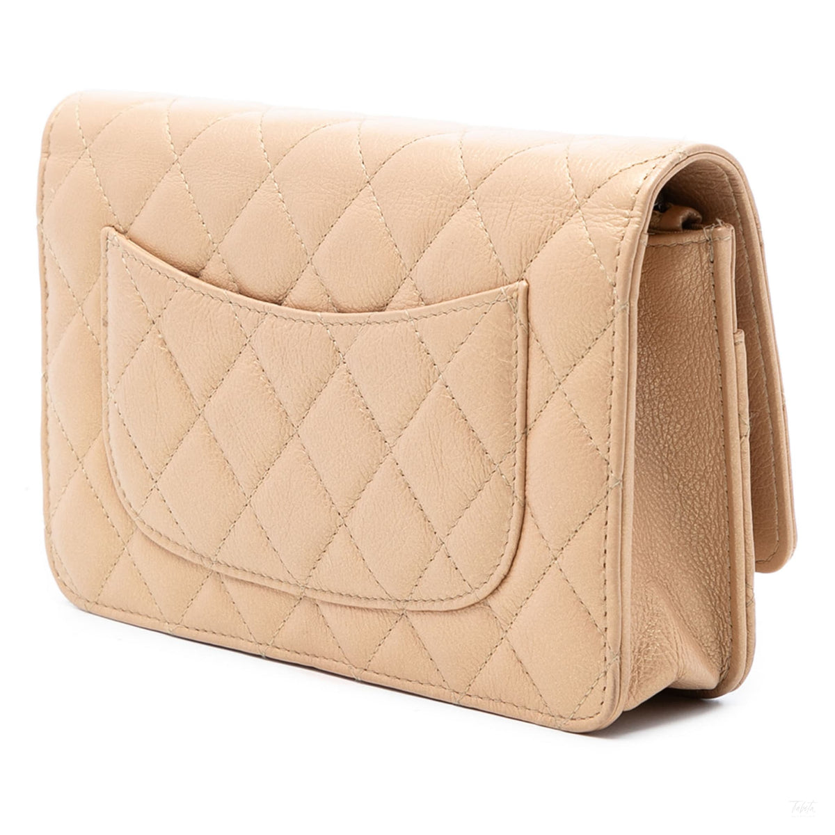 Second hand Chanel 2.55 Reissue Aged Calfskin Leather Lucky Charms Wallet on Chain Clutch Beige - Tabita Bags